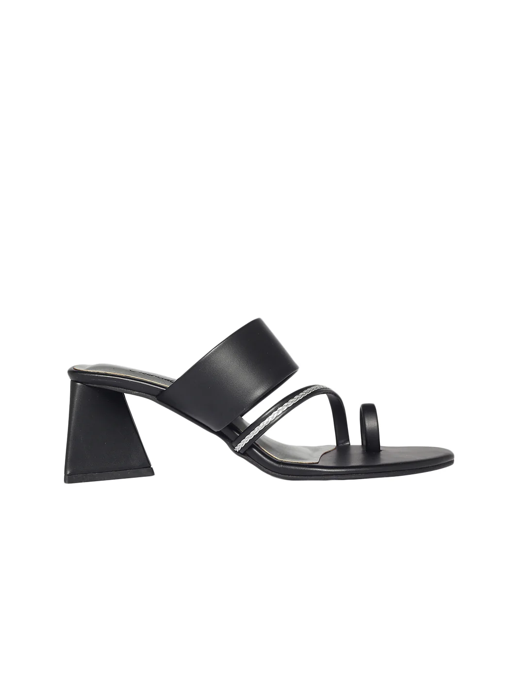 Hedy Black Block Heels - Image 5