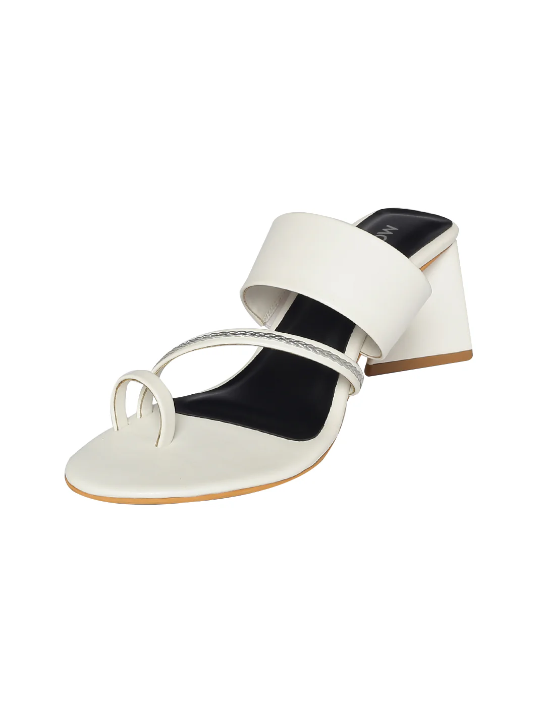 Hedy White Block Heels - Image 8
