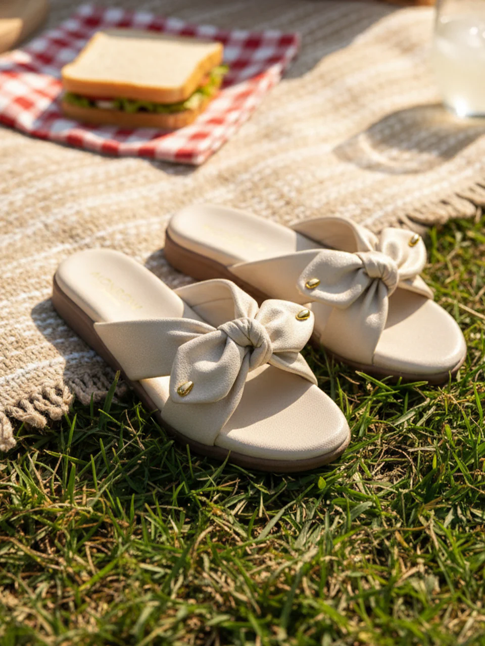 Helina Cream Flats - Image 3