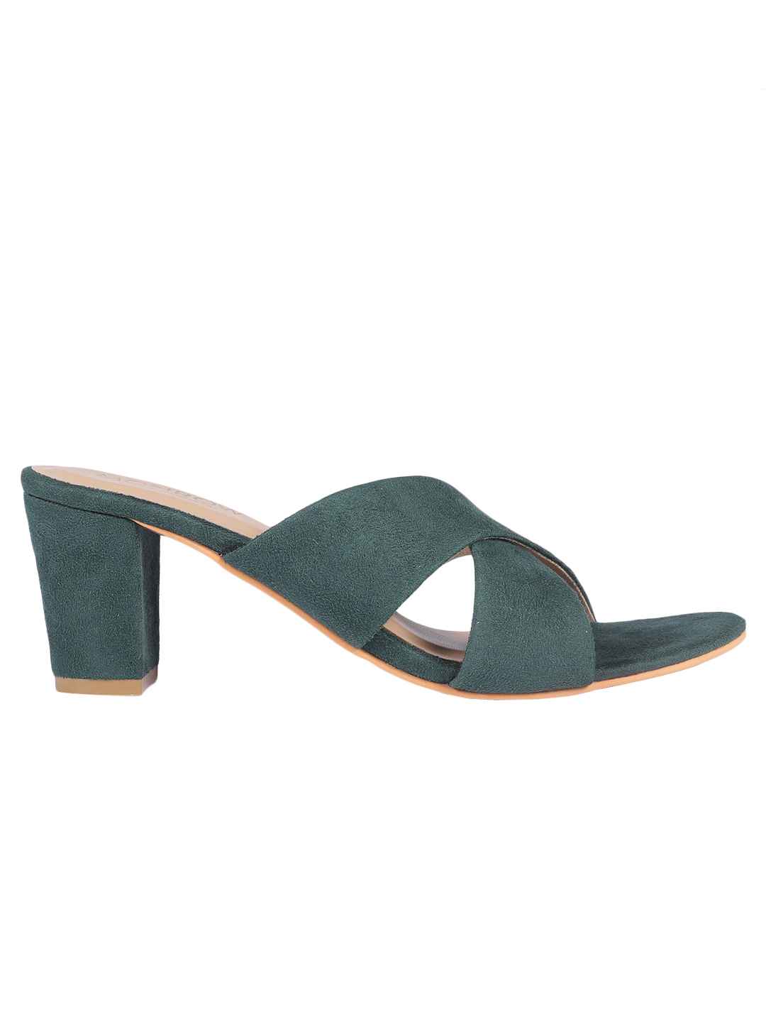 Hina Green Block Heels - Image 6