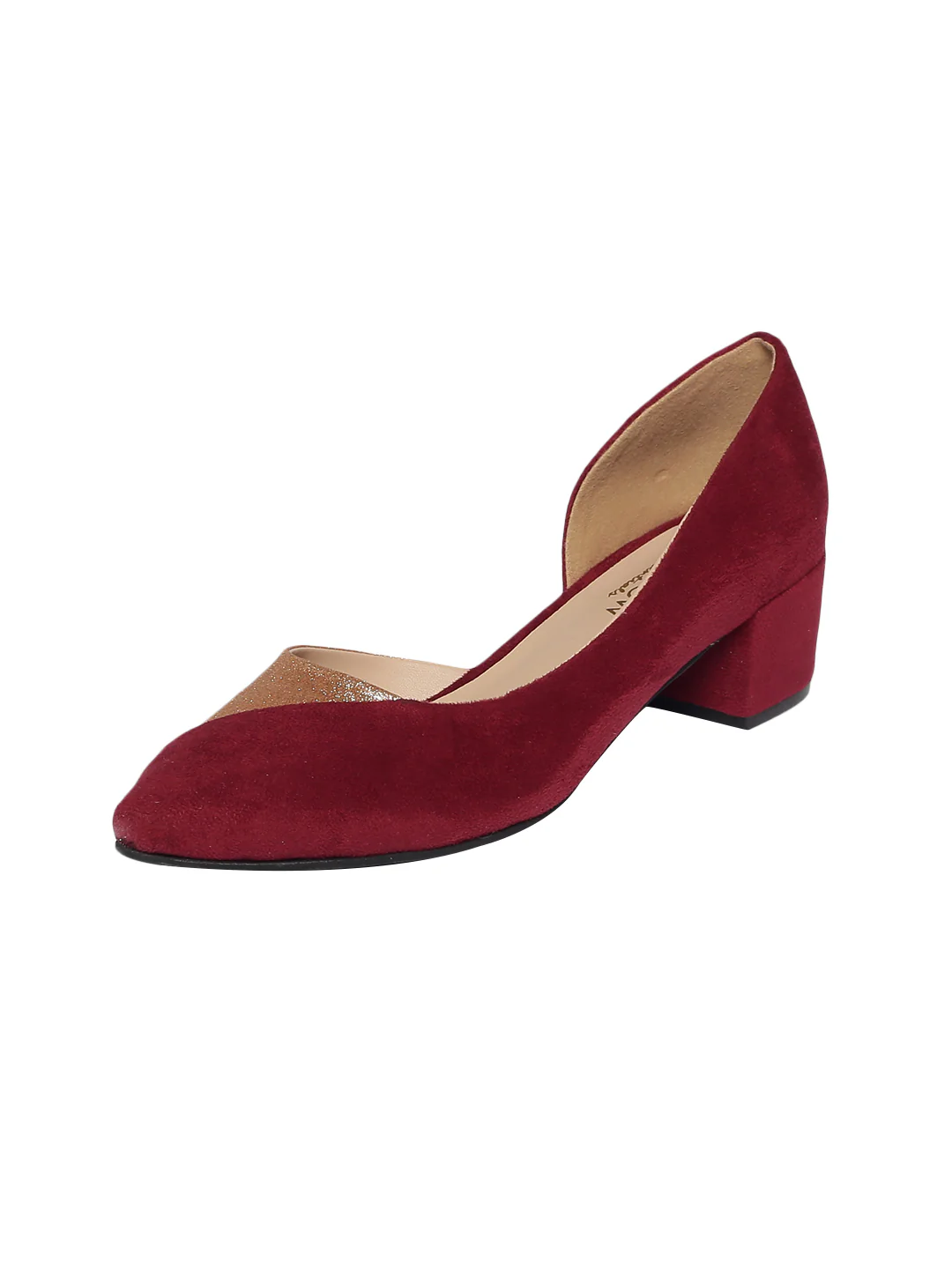 Jae Maroon Block Heel - Image 4