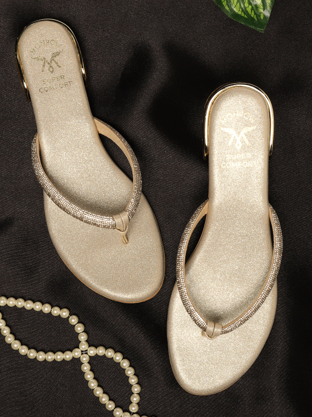 Jemima Gold Flats - Image 4