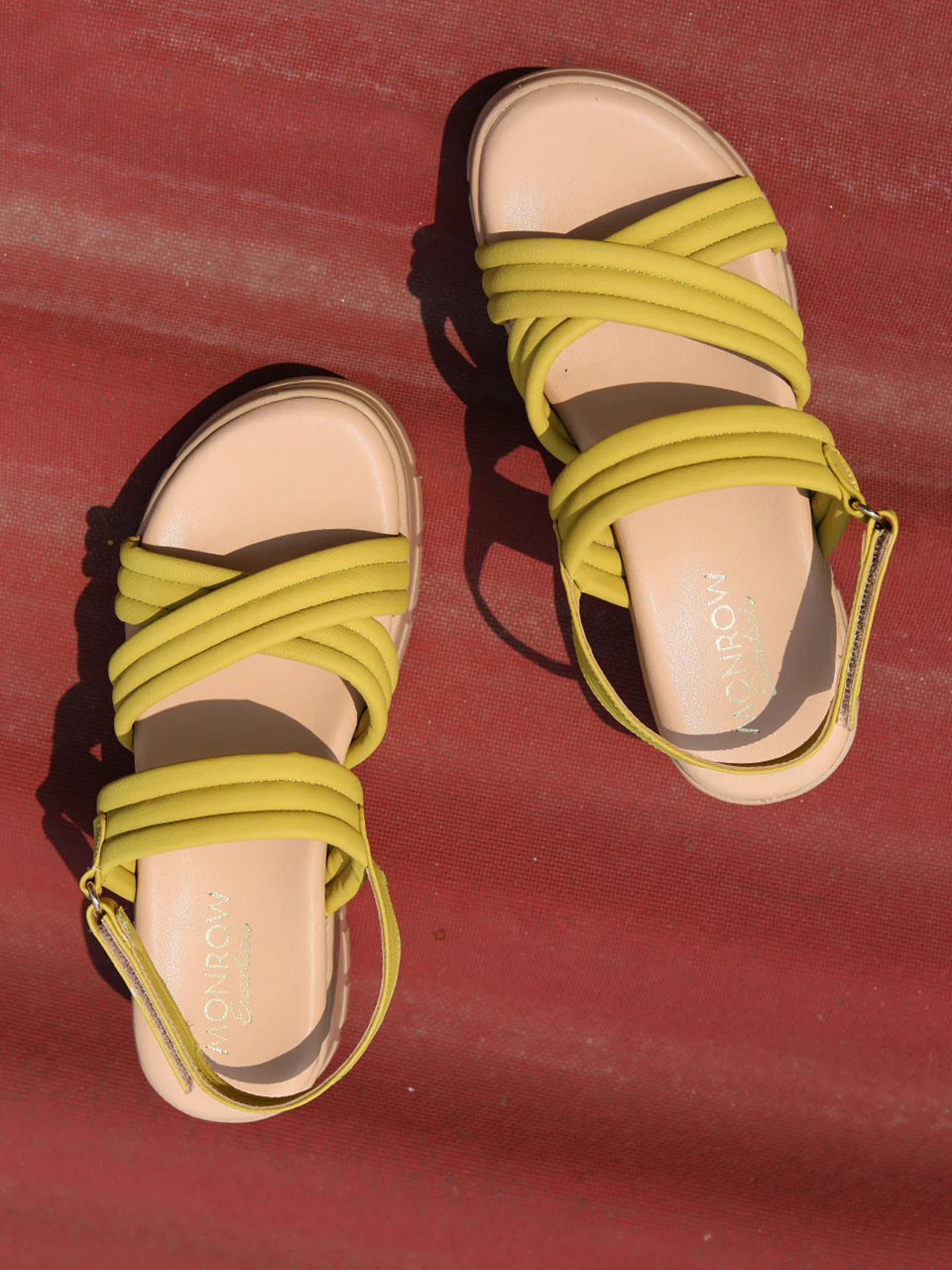 Jolie Yellow Flatform Heels - Image 4