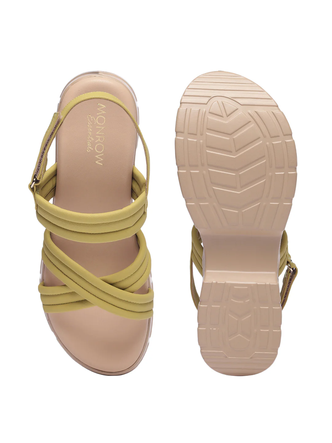 Jolie Yellow Flatform Heels - Image 7