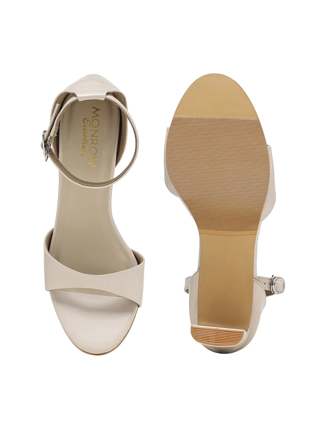Karima Cream Block Heels - Image 5
