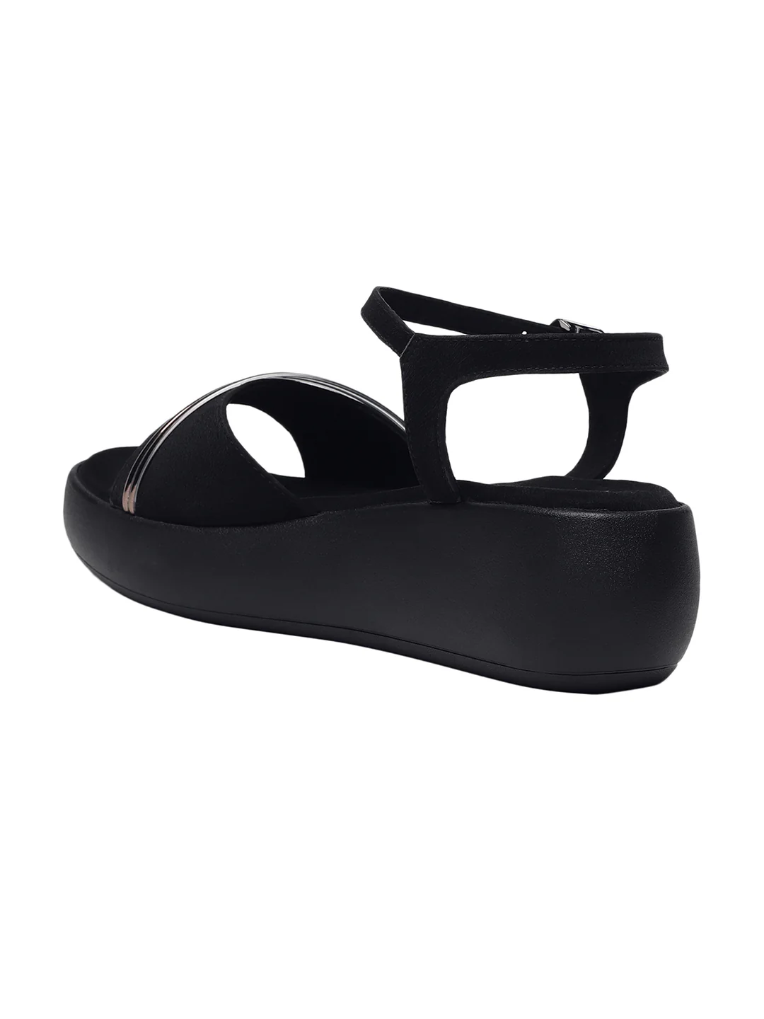 Kaylee Black Flatform Heels - Image 4