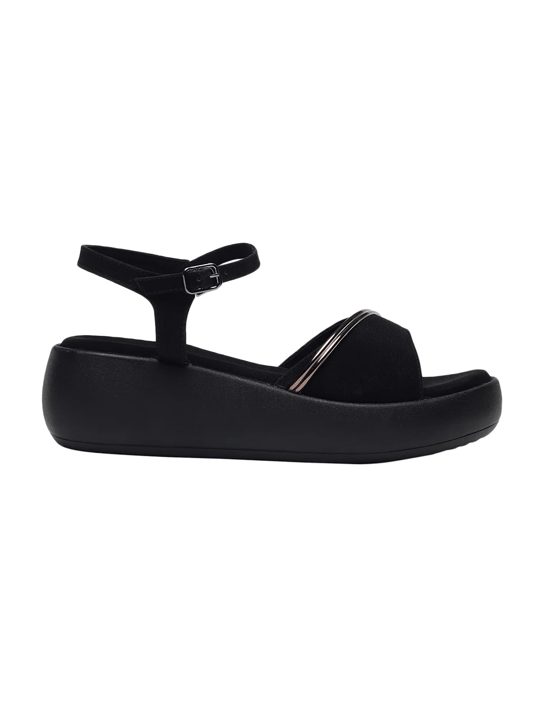 Kaylee Black Flatform Heels - Image 5