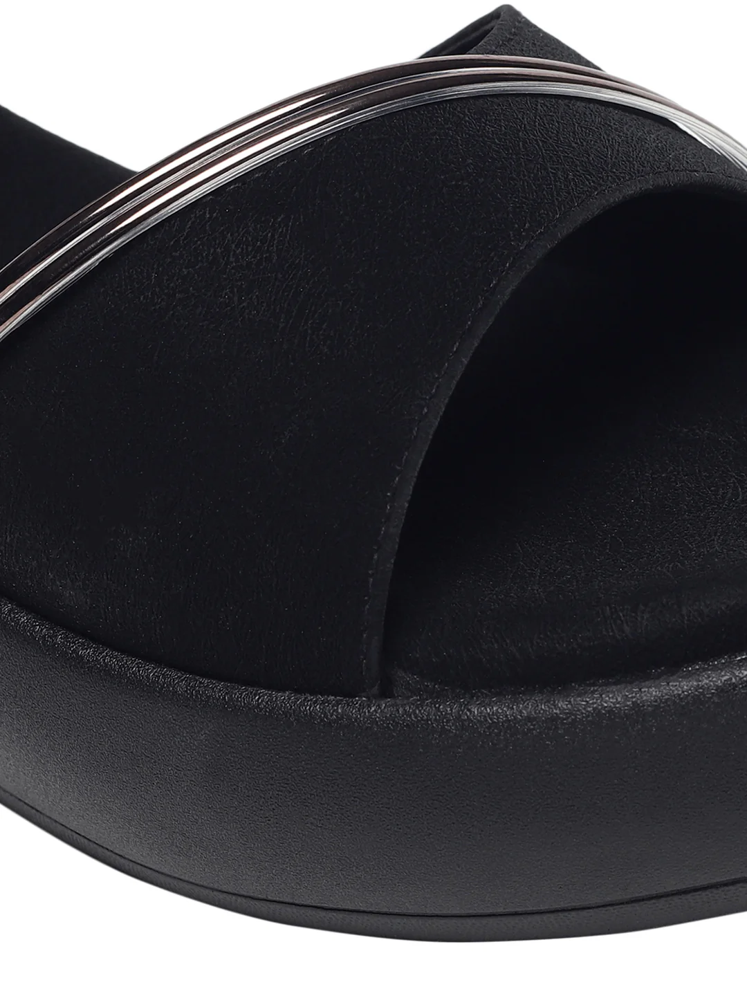 Kaylee Black Flatform Heels - Image 7
