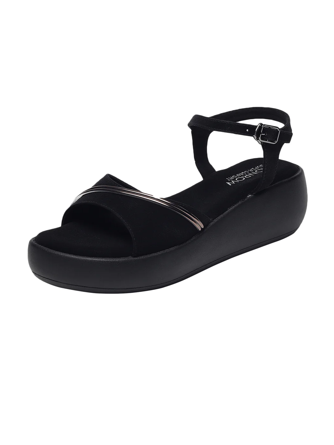 Kaylee Black Flatform Heels - Image 8