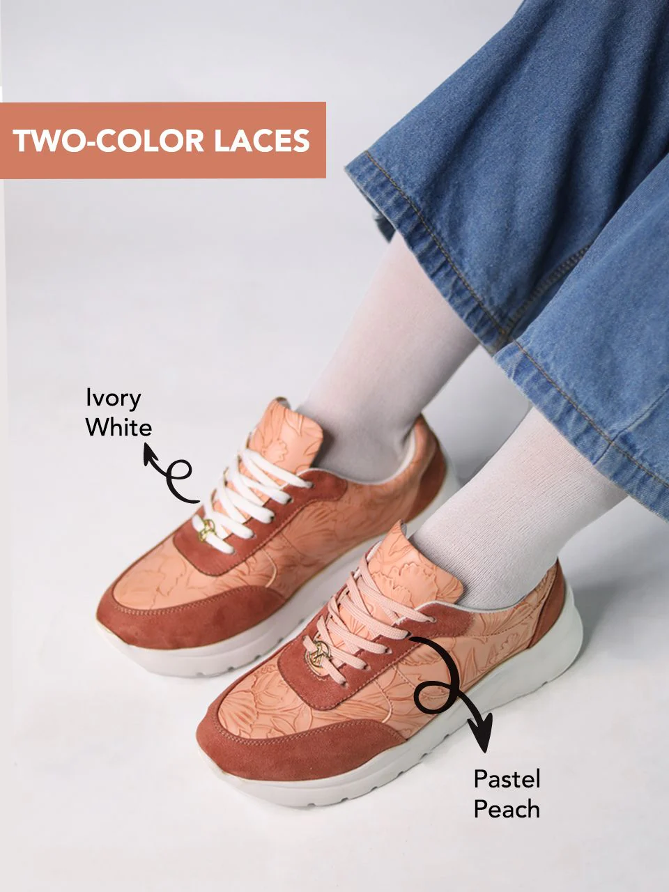 Kerry Peach Sneakers - Image 2