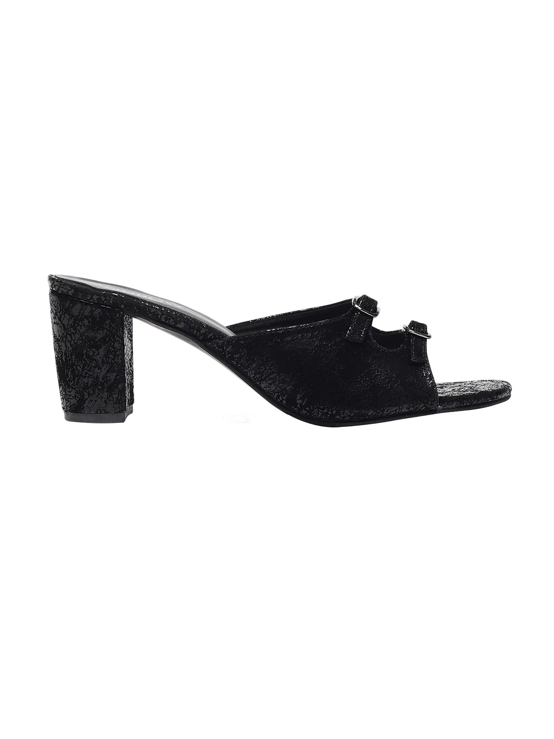 Kitty Black Block Heels - Image 7