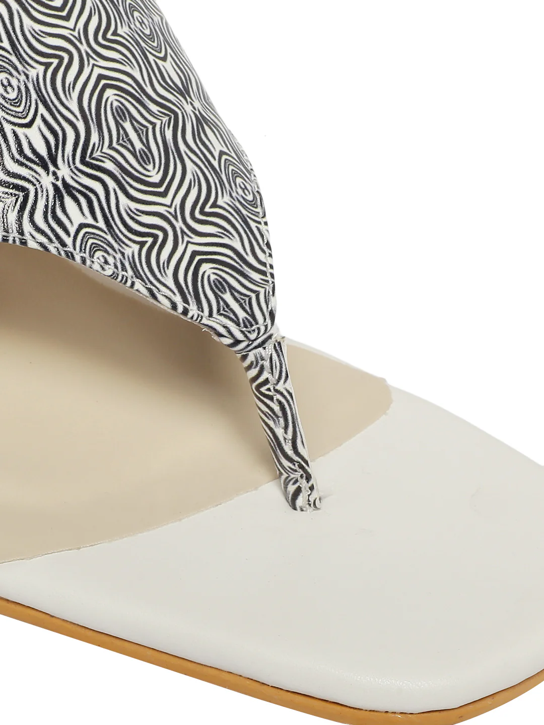 Kiyo White Block Heels - Image 4
