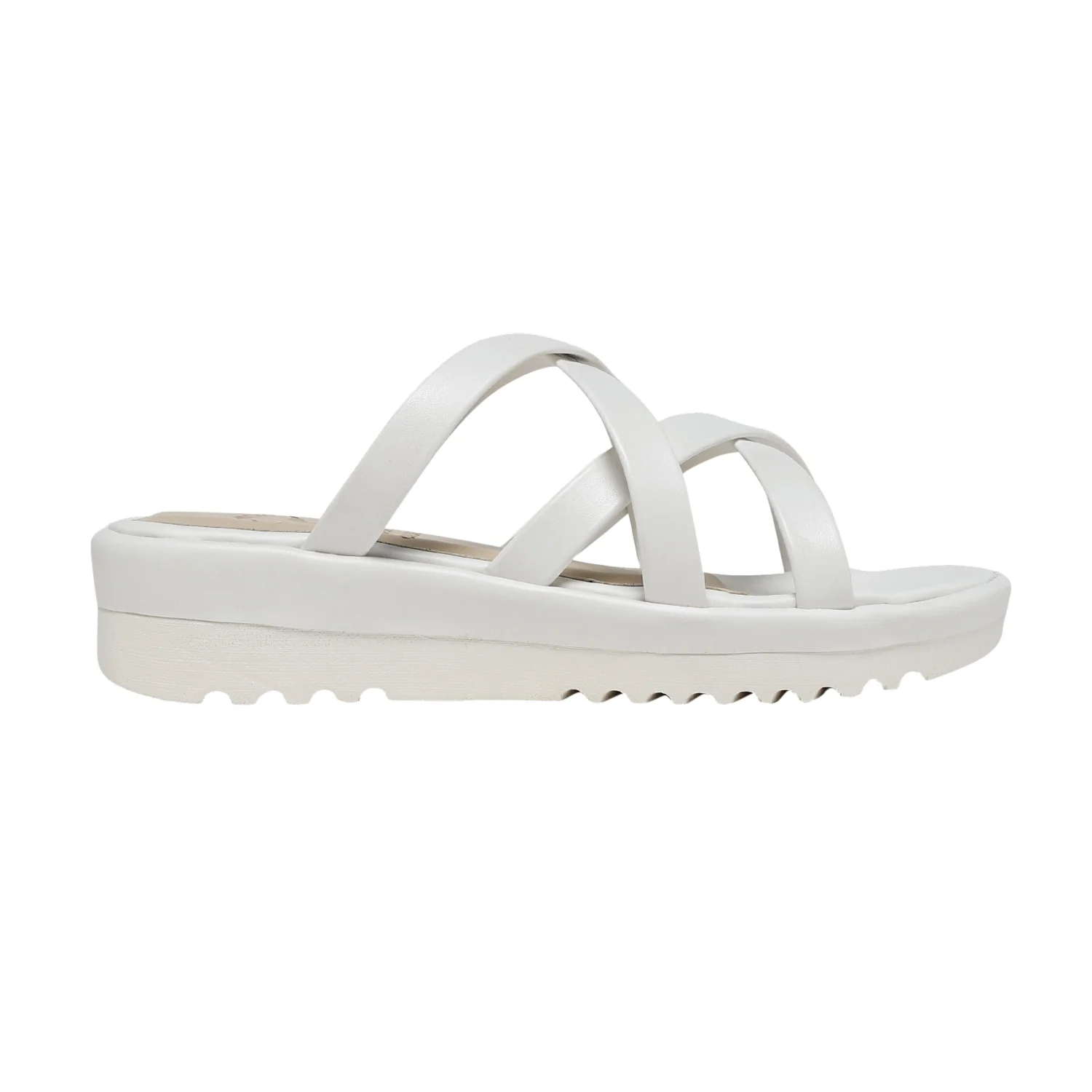 Liyana White Flatform Heels - Image 5