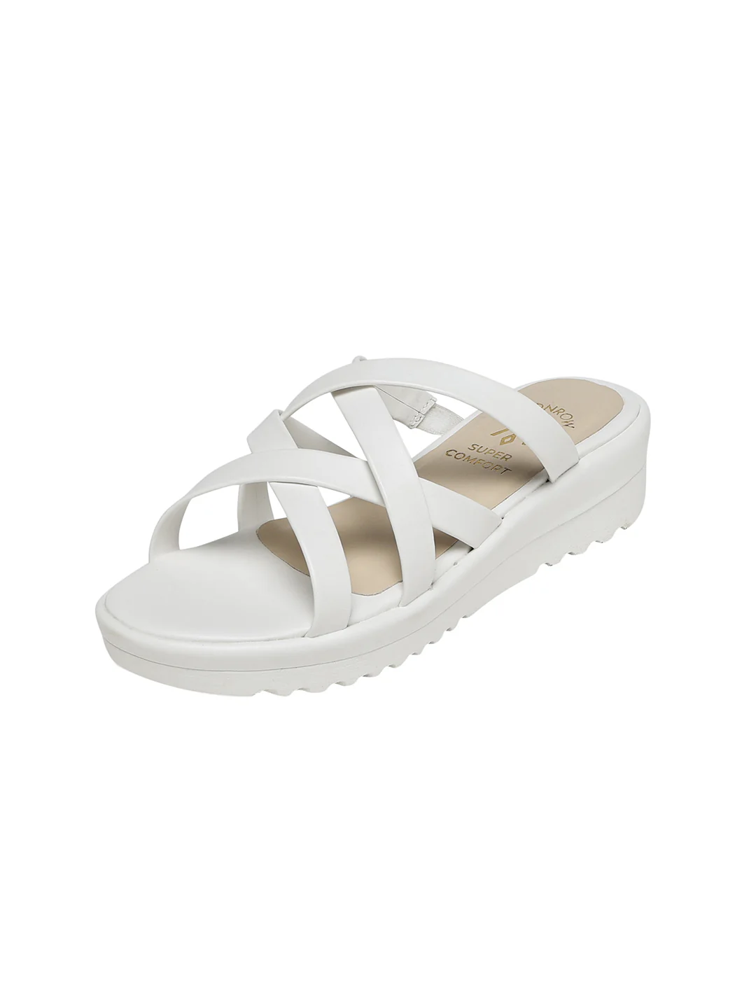 Liyana White Flatform Heels - Image 8