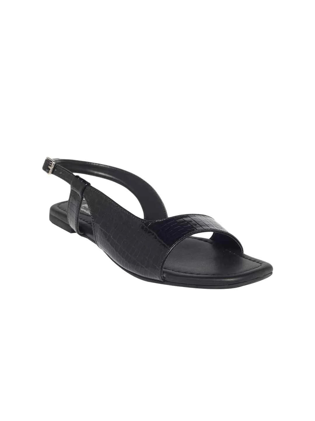Lyna Black Flats - Image 2