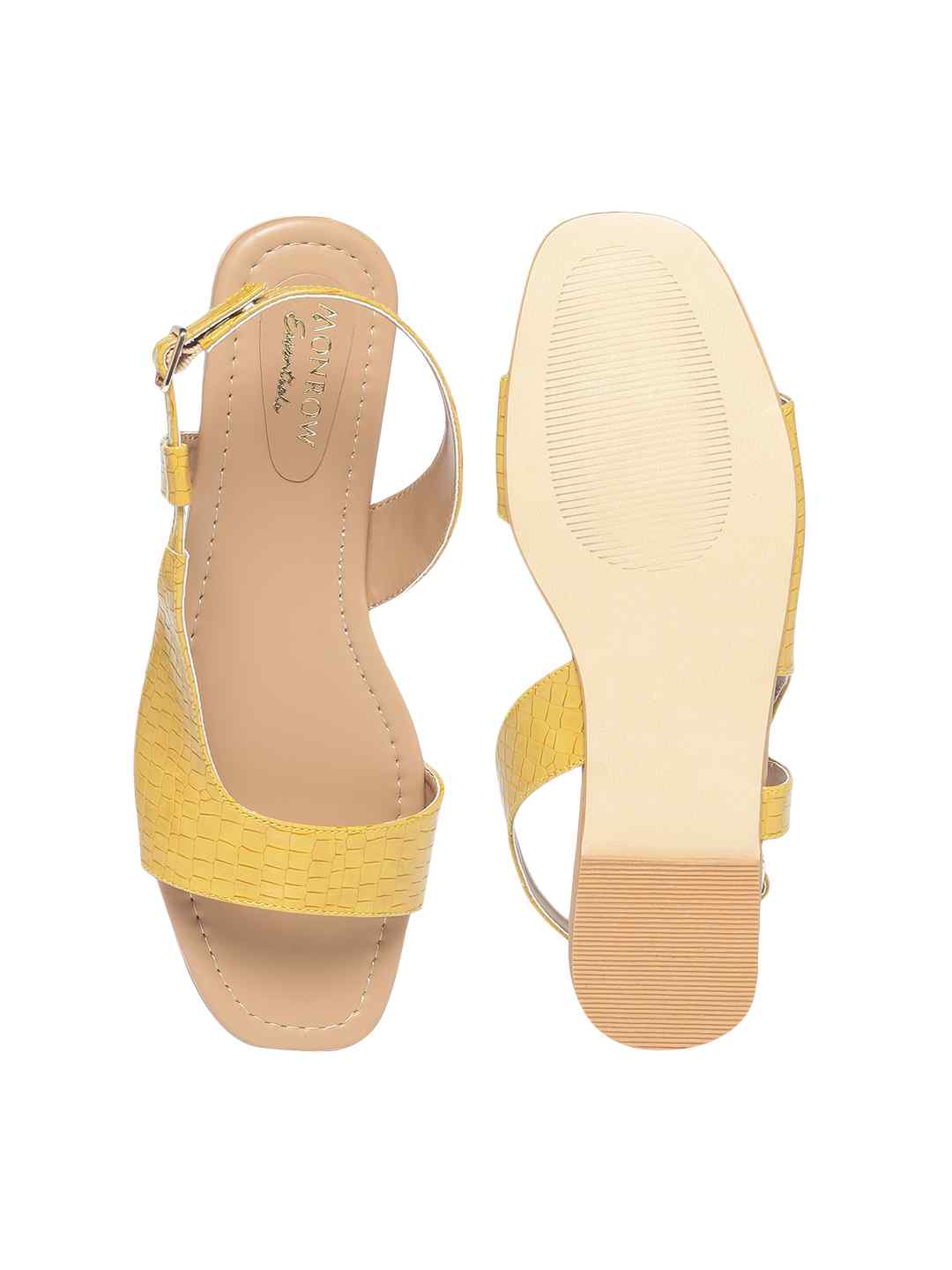 Lyna Mustard Yellow Flats - Image 5