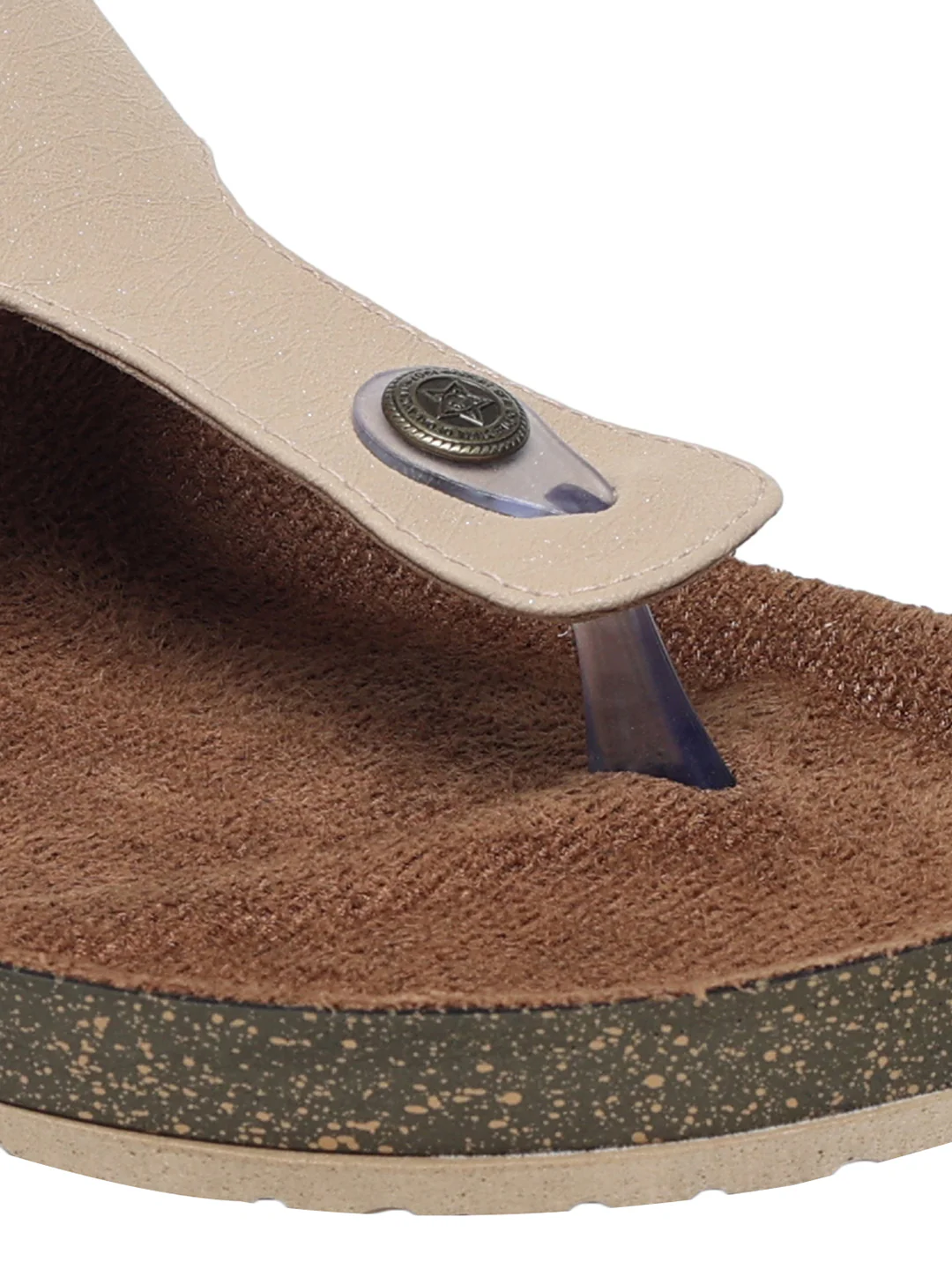 Lysha Beige Flats - Image 5