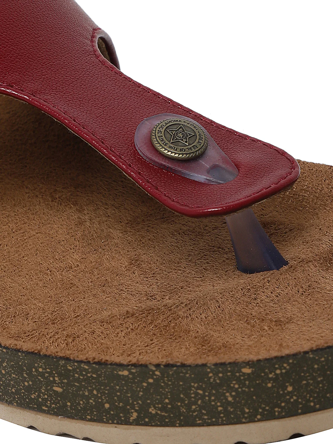 Lysha Maroon Flats - Image 9