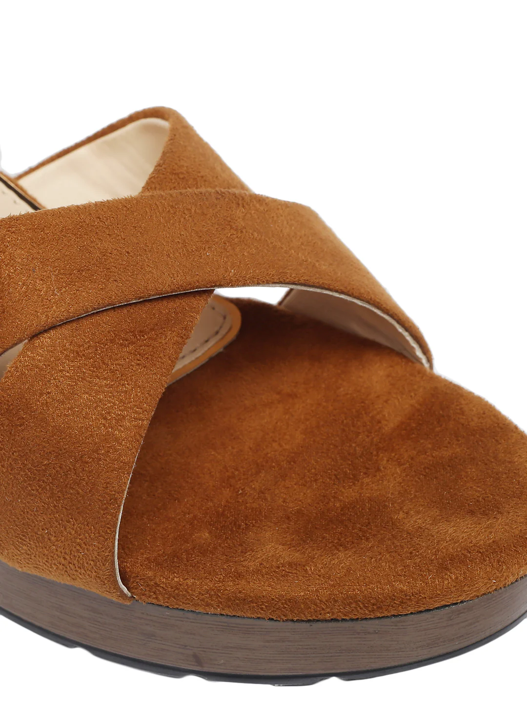 Maria Brown Block Heels - Image 8