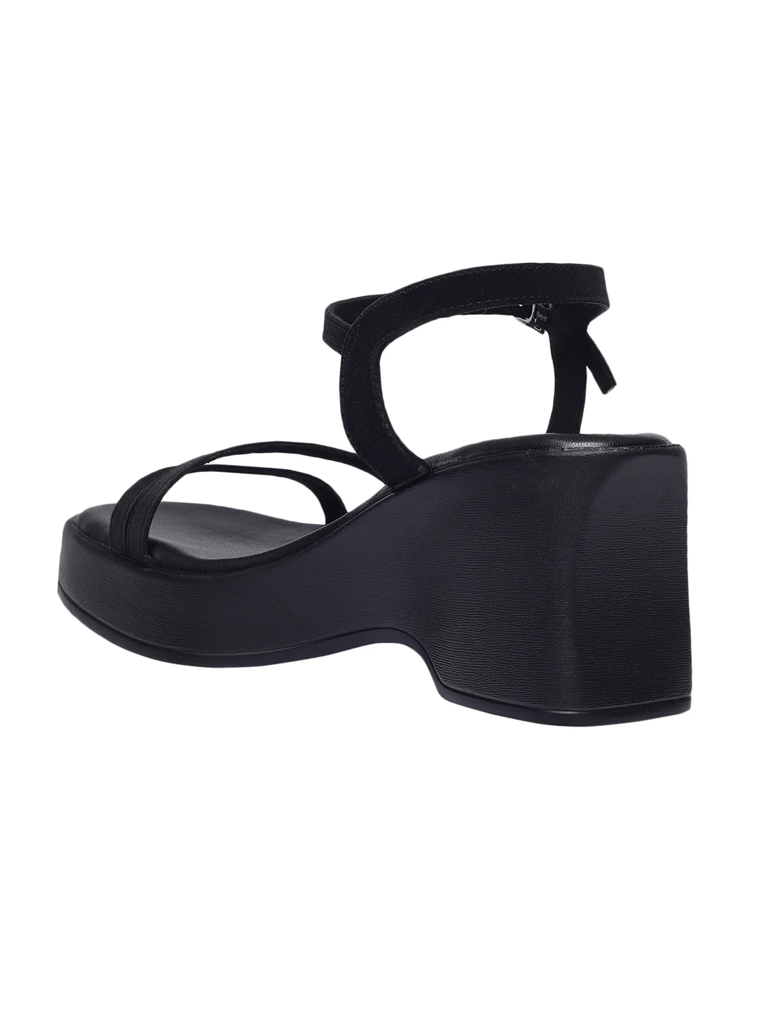 Marley Black Wedge Heels - Image 5