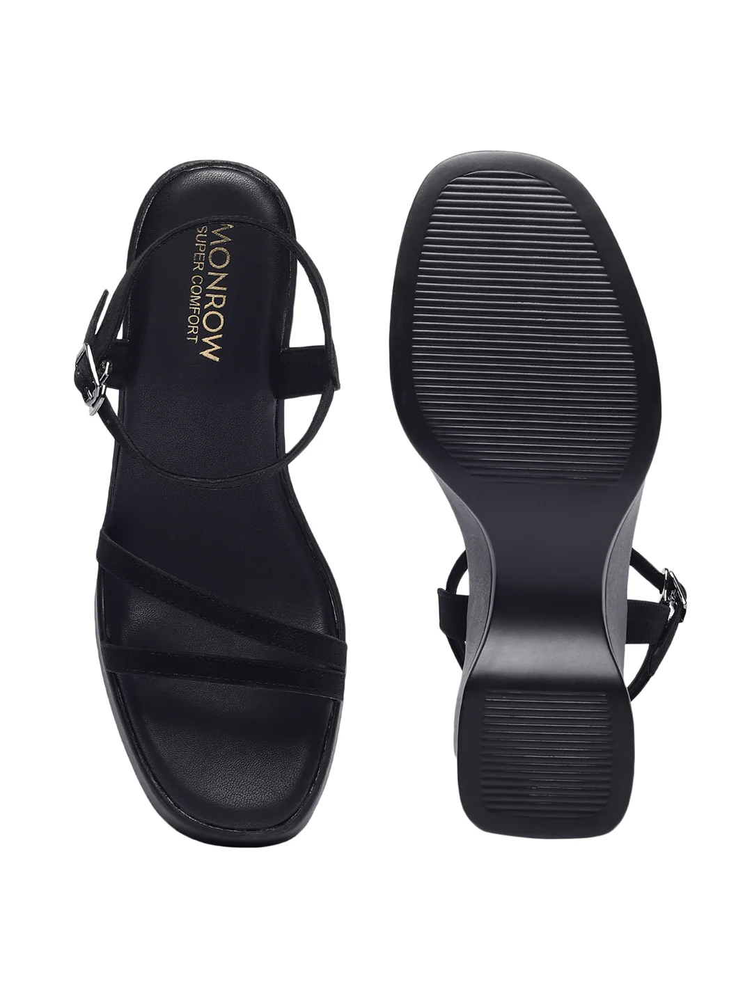 Marley Black Wedge Heels - Image 7