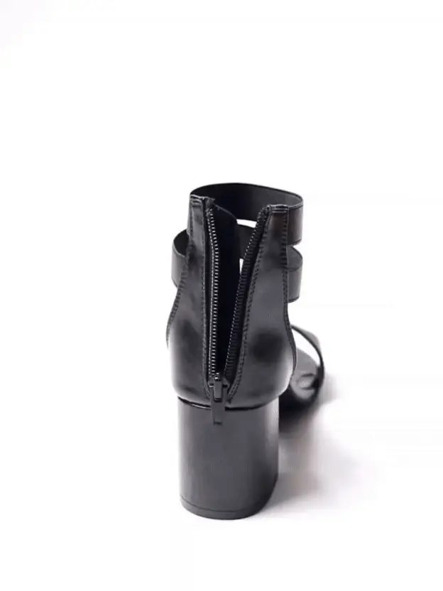 Mary Black Block Heels - Image 4