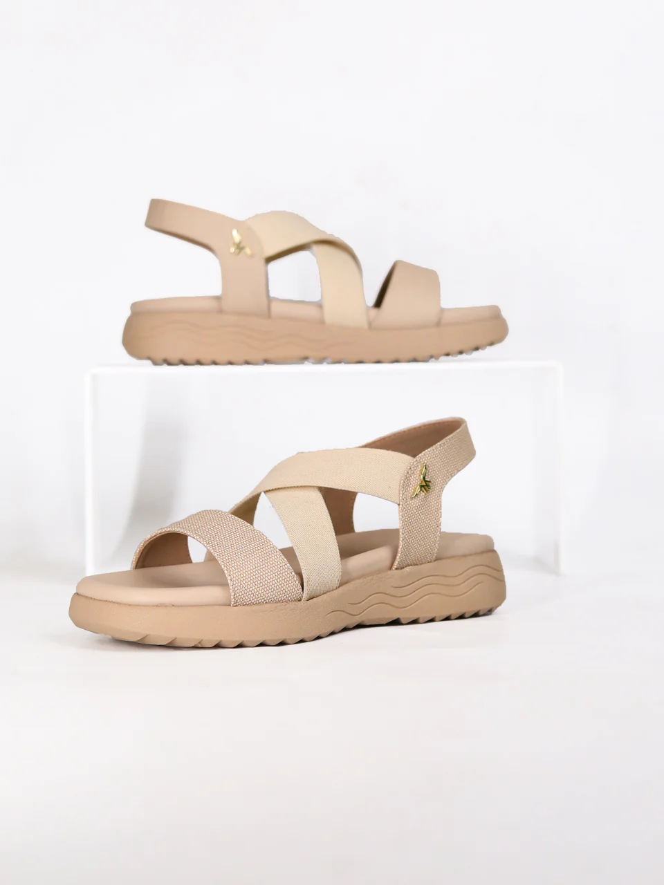 Mila Beige Flats - Image 4
