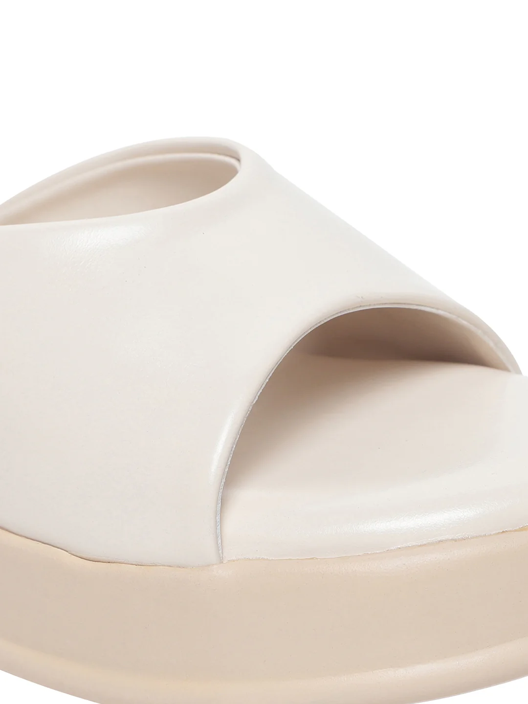 Millie Cream Platform Heels - Image 7