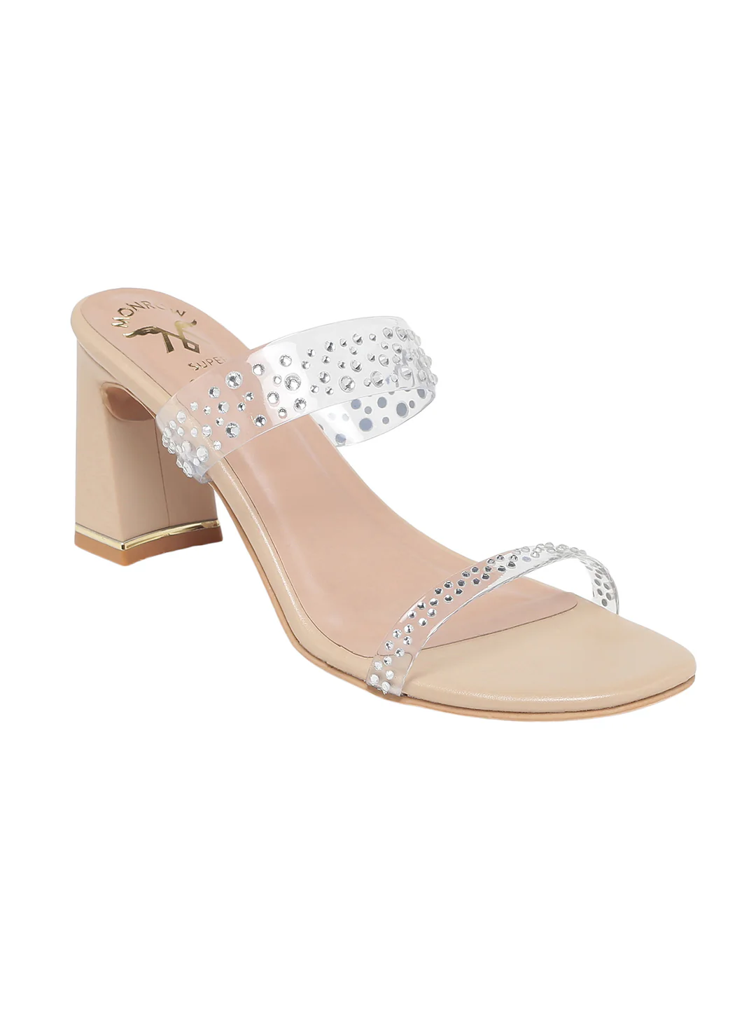 Minaqo Nude Block Heels - Image 4