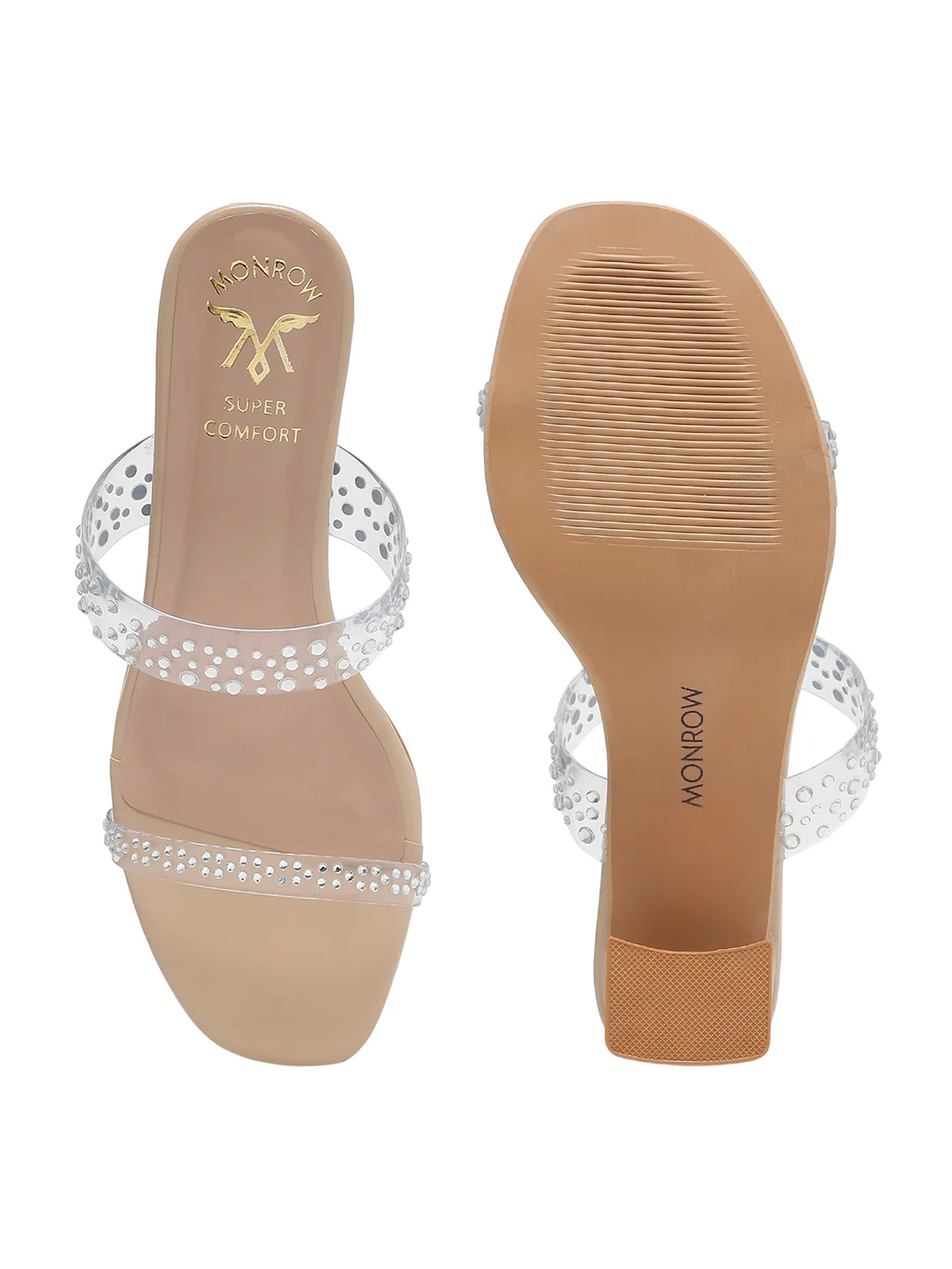 Minaqo Nude Block Heels - Image 8