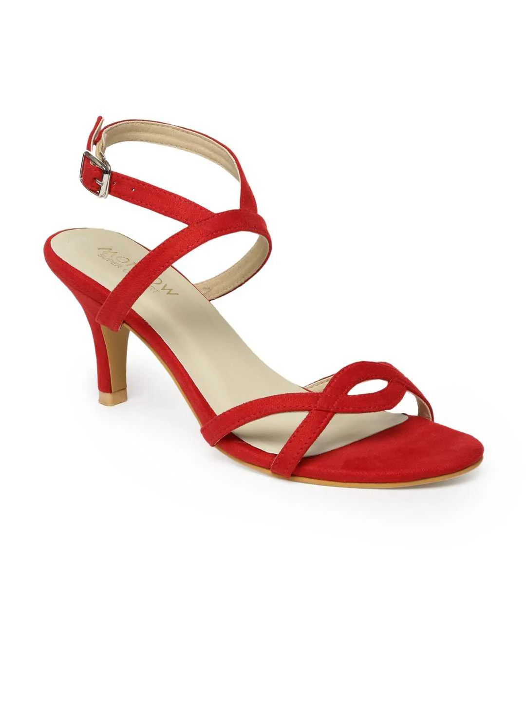 Alina Red Kitten Heel - Image 2