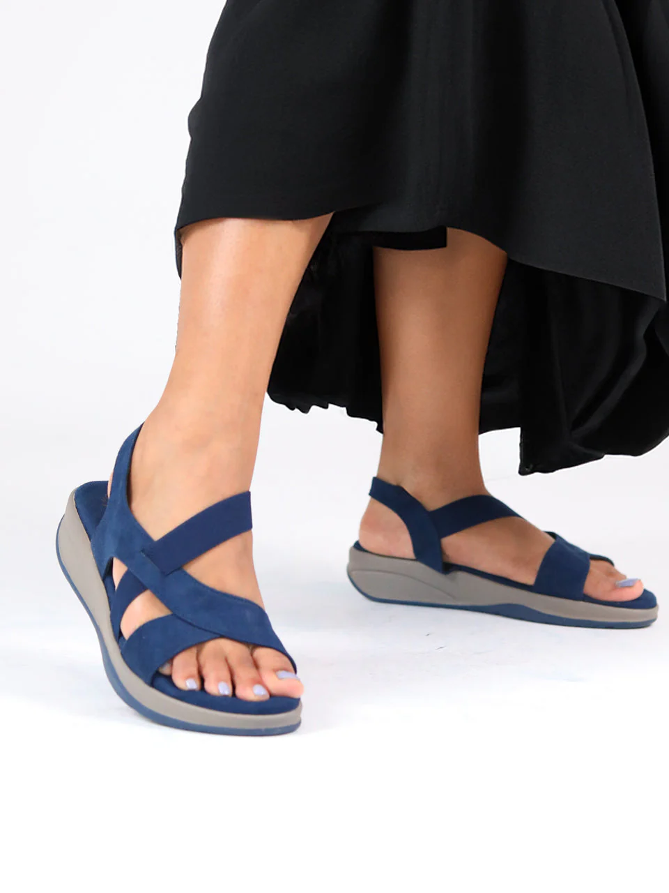Carlee Blue Wedge Heel - Image 8