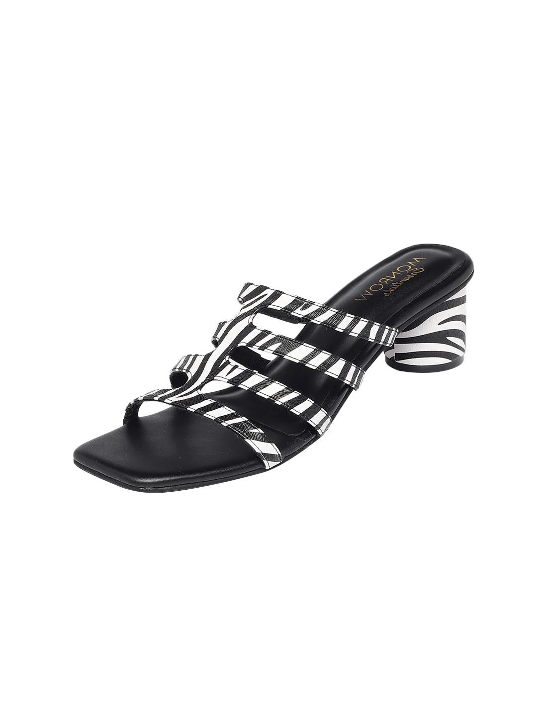 Natalia Black Block Heels - Image 8