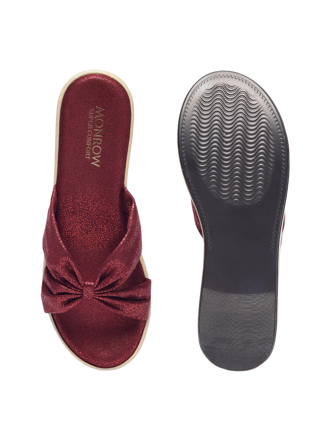 Nellie Maroon Flatform Heels - Image 6