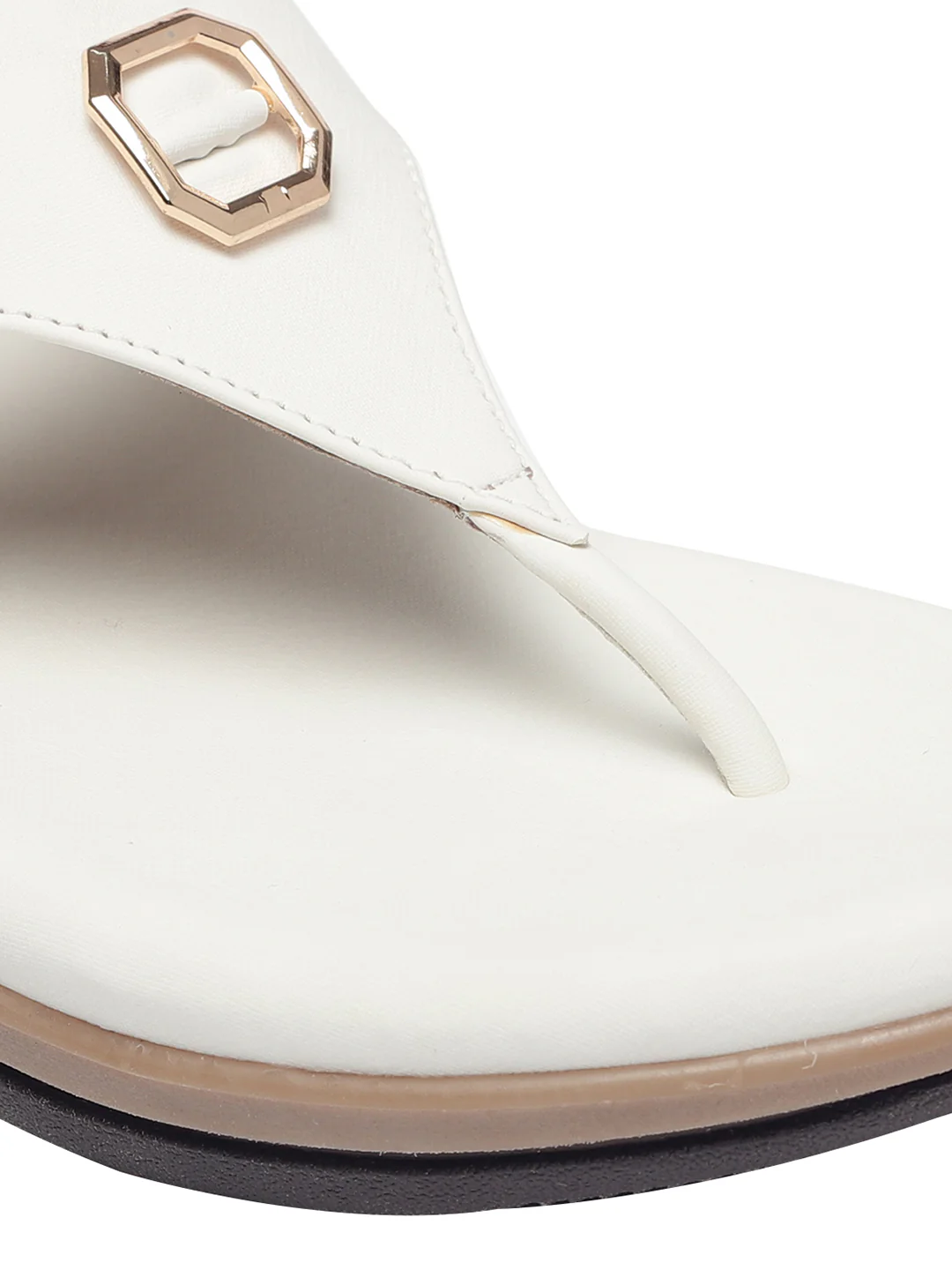 Niva White Wedge Heels - Image 3