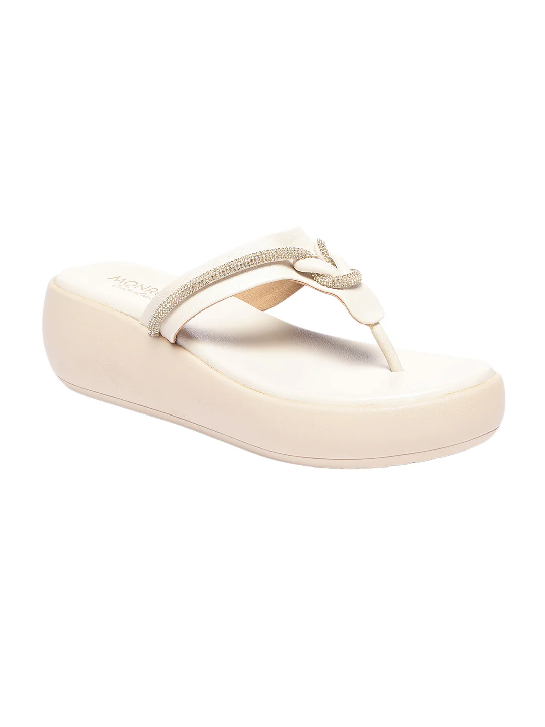 Ottilie Cream Flatform Heels - Image 2