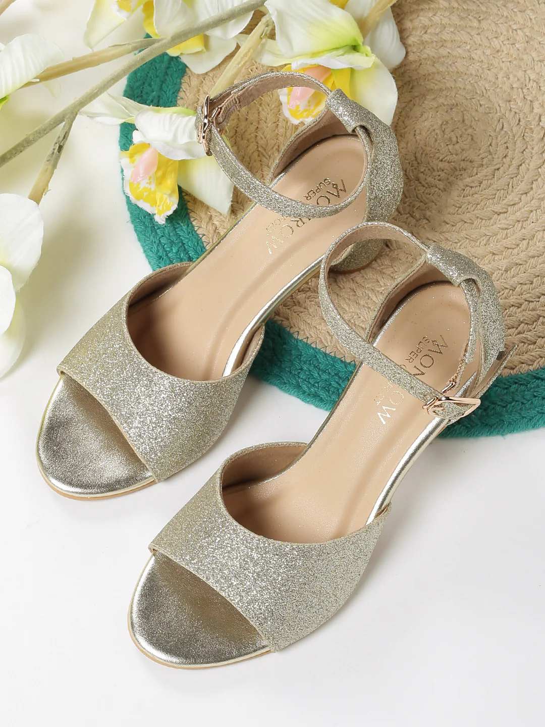 Philis Silver Block Heel