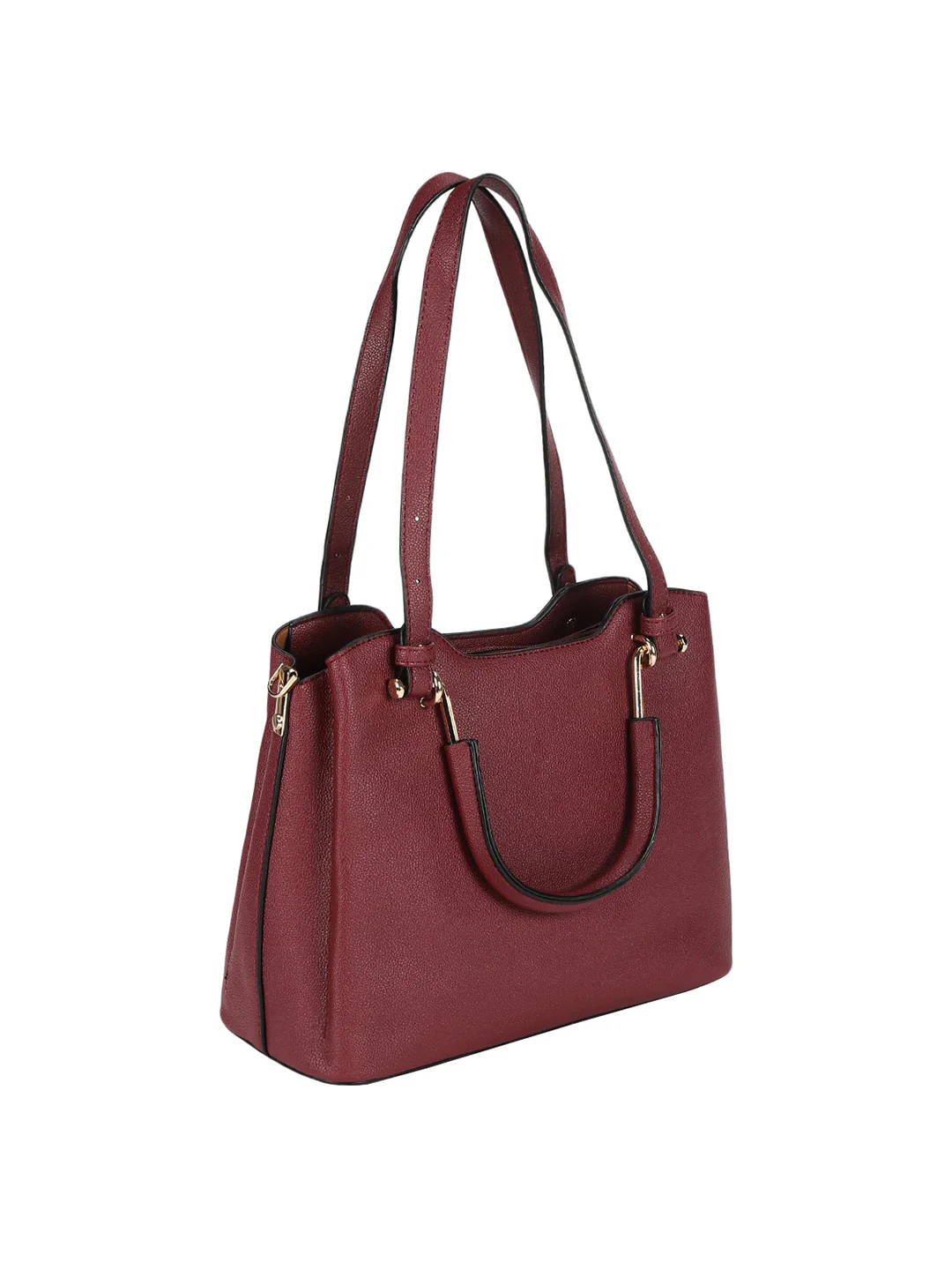Phoebe Maroon Satchel Bag - Image 7