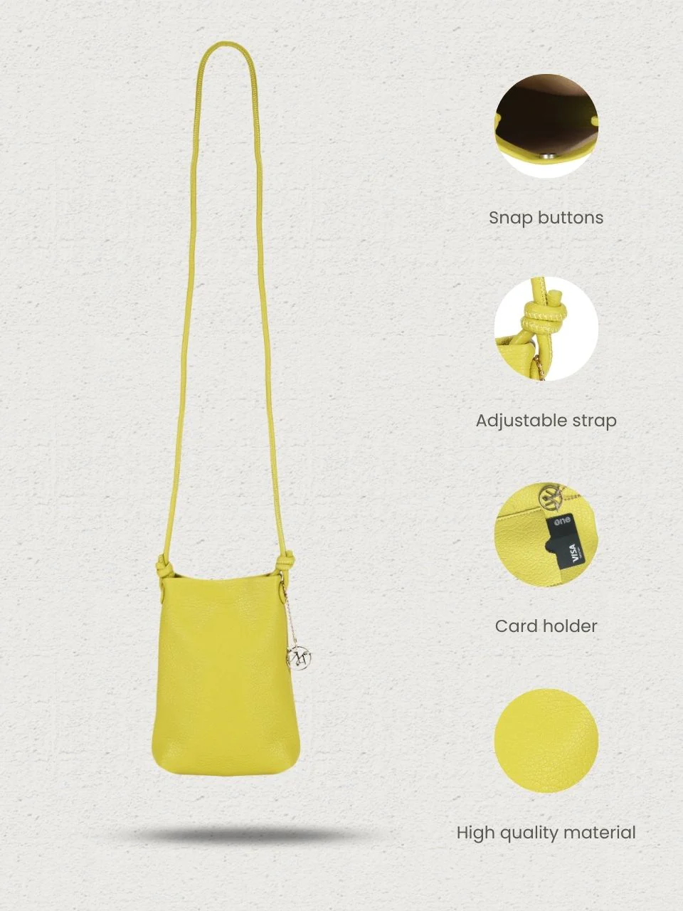 Piqo Lemon Green Sling Bag - Image 2