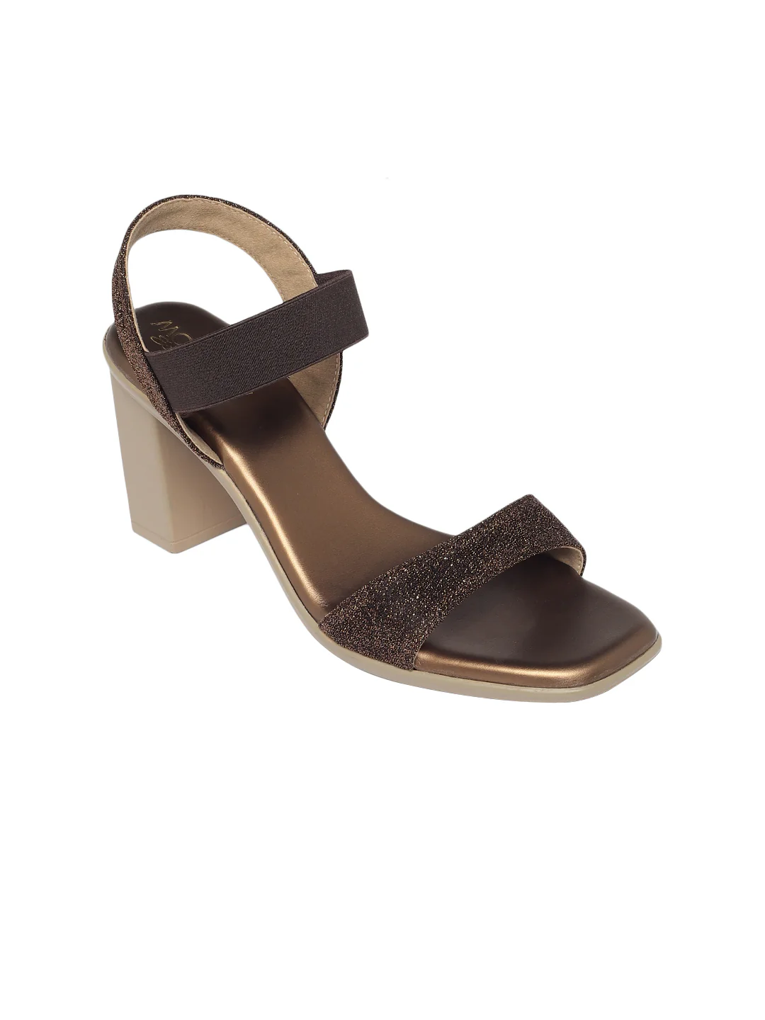 Prisha Bronze Block Heels - Image 2
