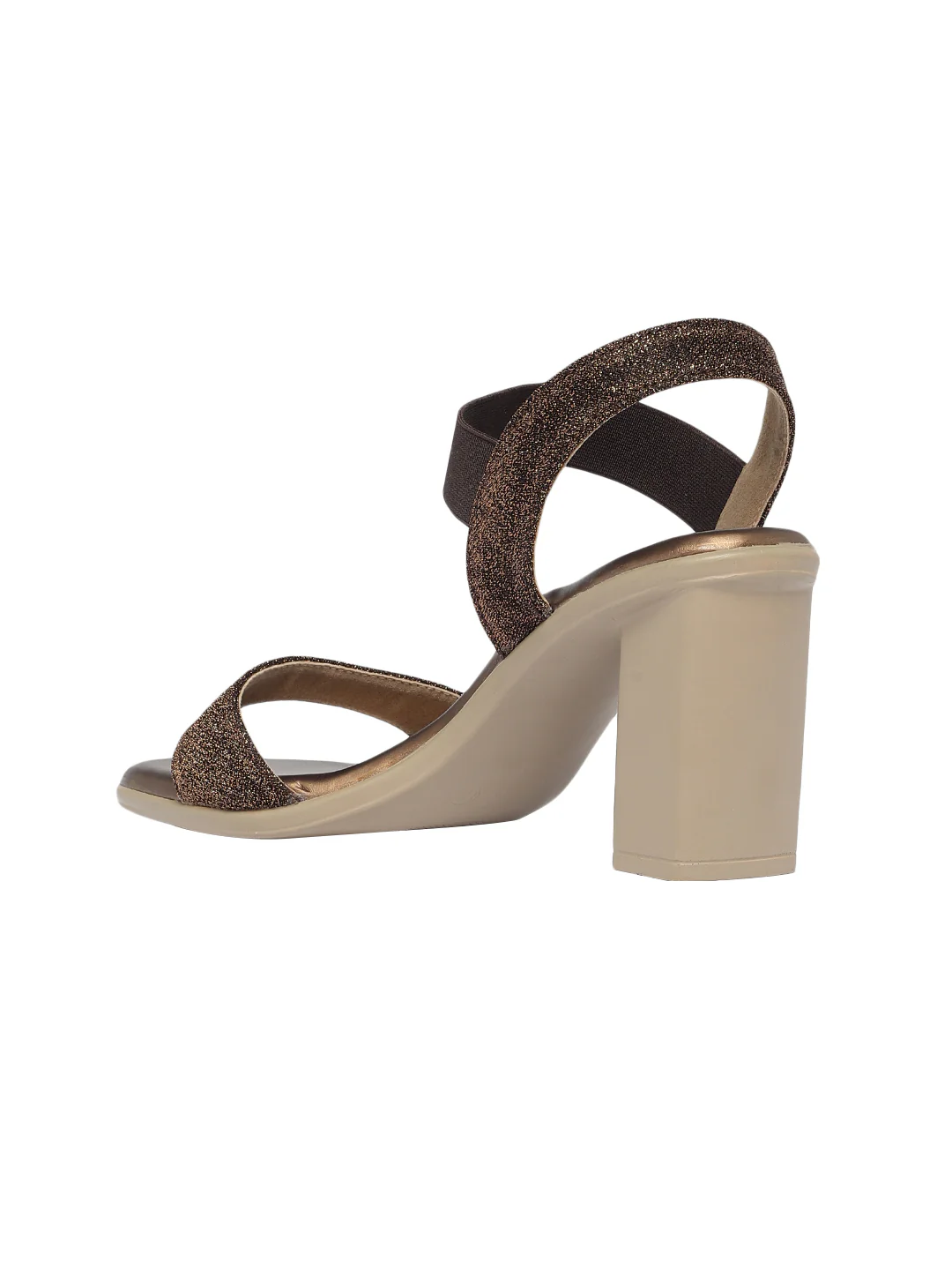 Prisha Bronze Block Heels - Image 7