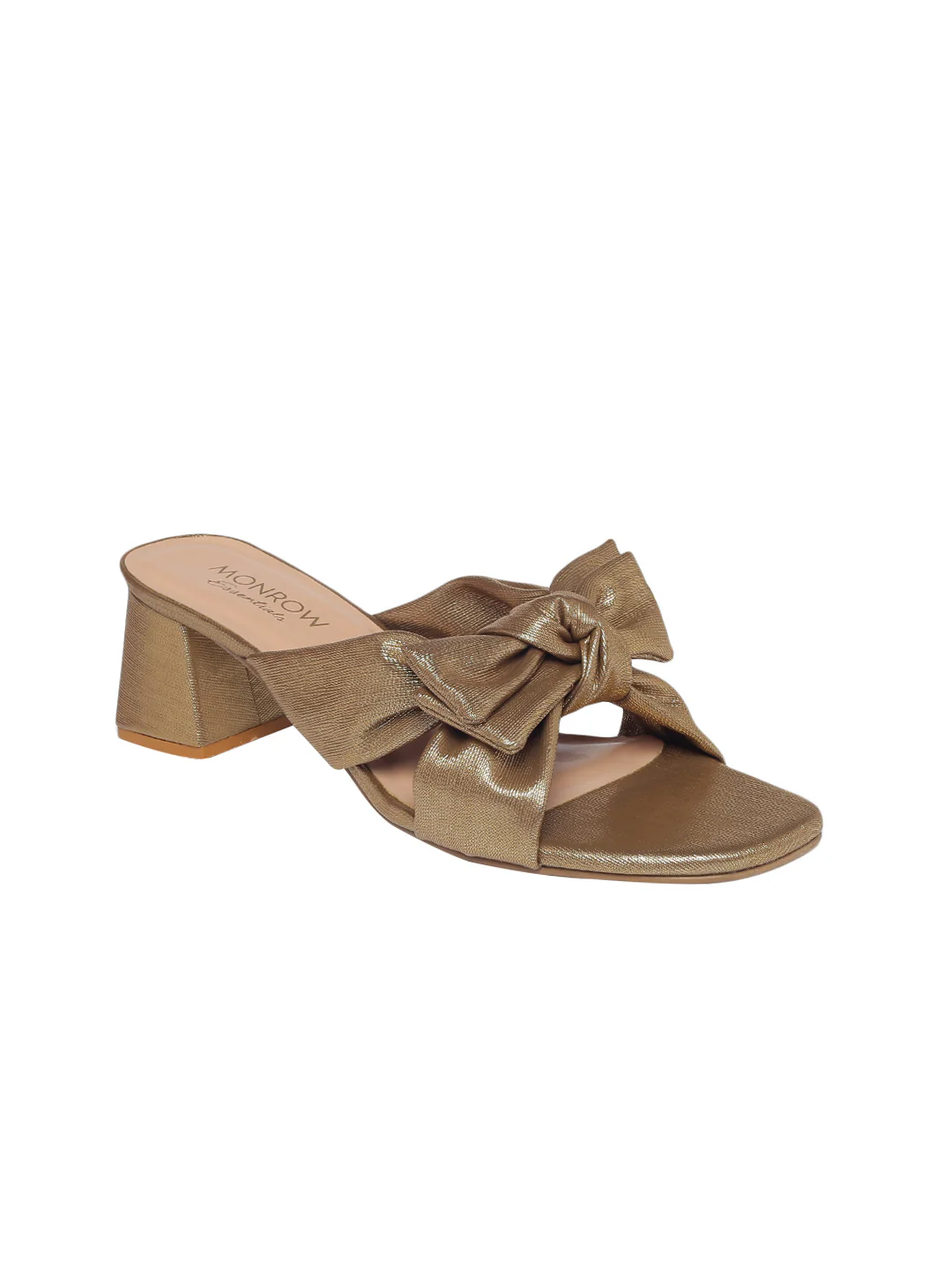 Quinn Gold Block Heels - Image 2