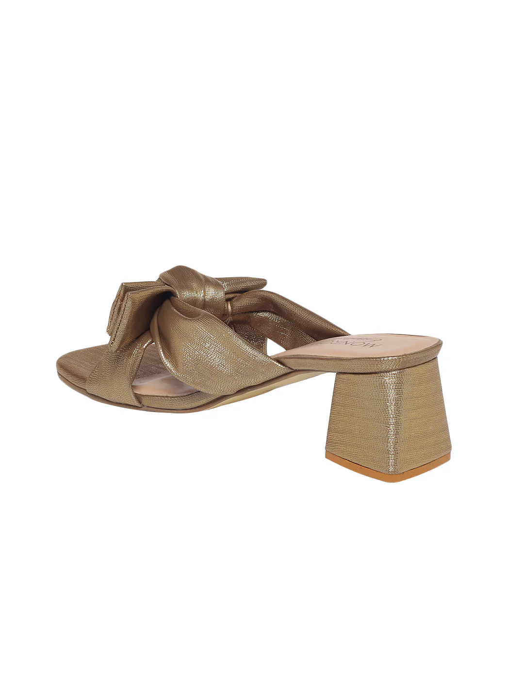 Quinn Gold Block Heels - Image 4