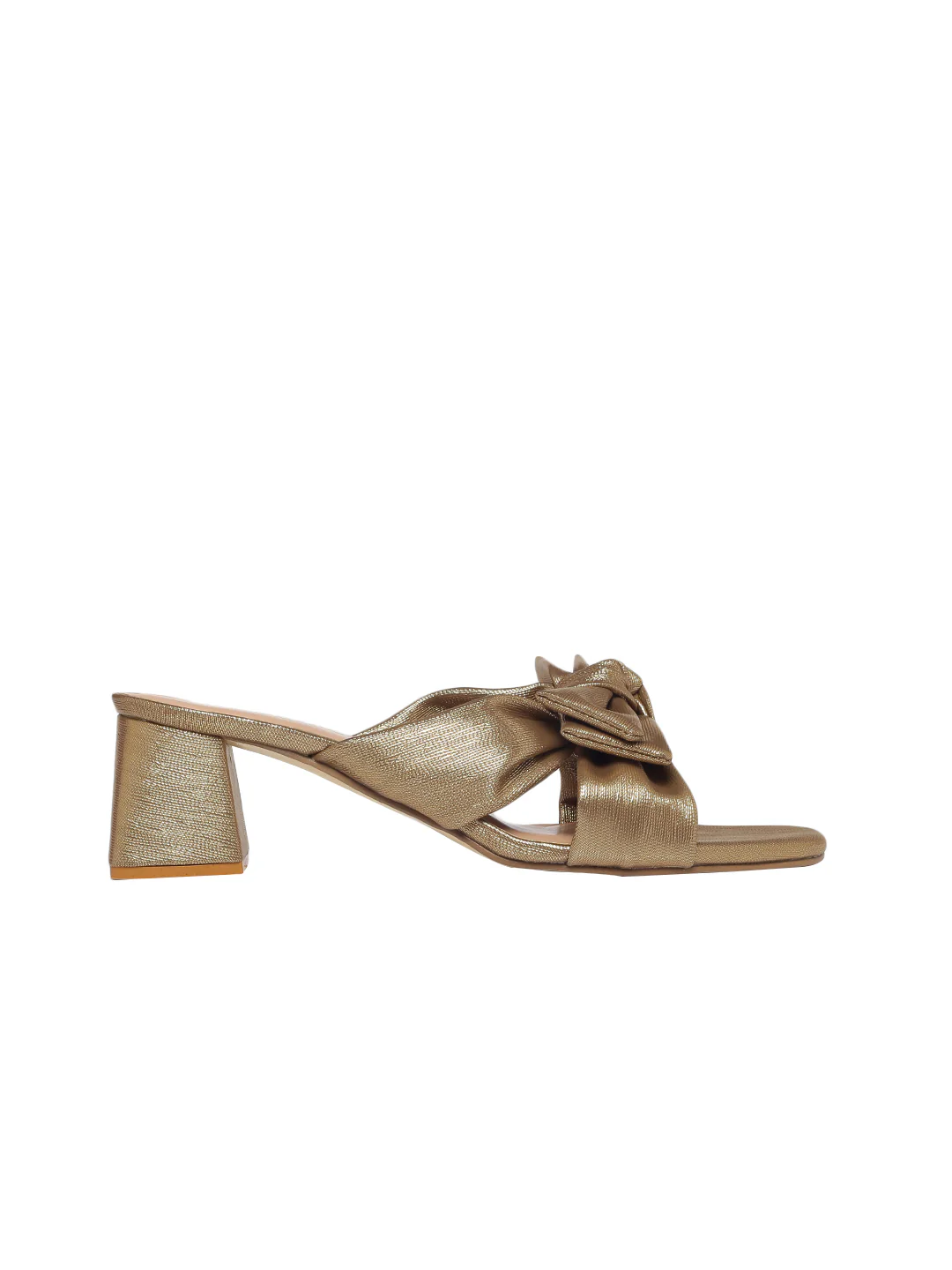 Quinn Gold Block Heels - Image 5
