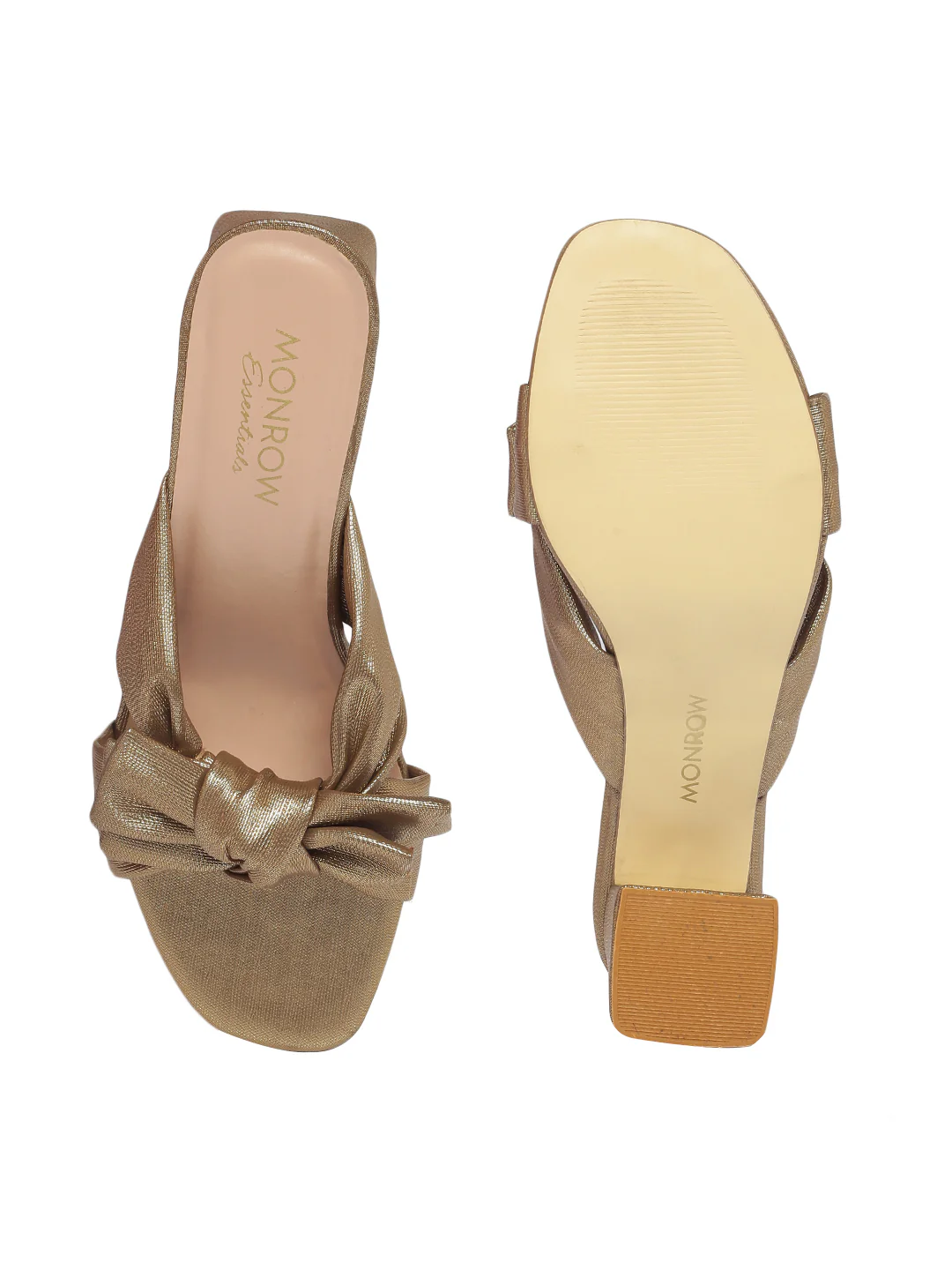 Quinn Gold Block Heels - Image 6
