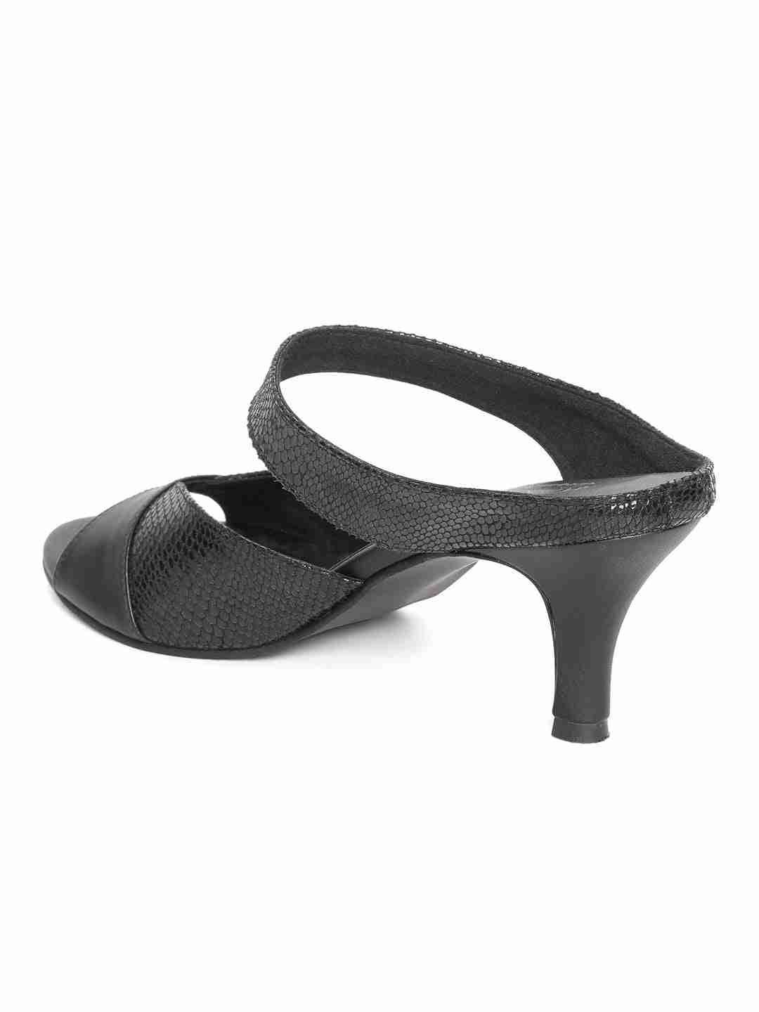 Regina Black Kitten Heel - Image 10