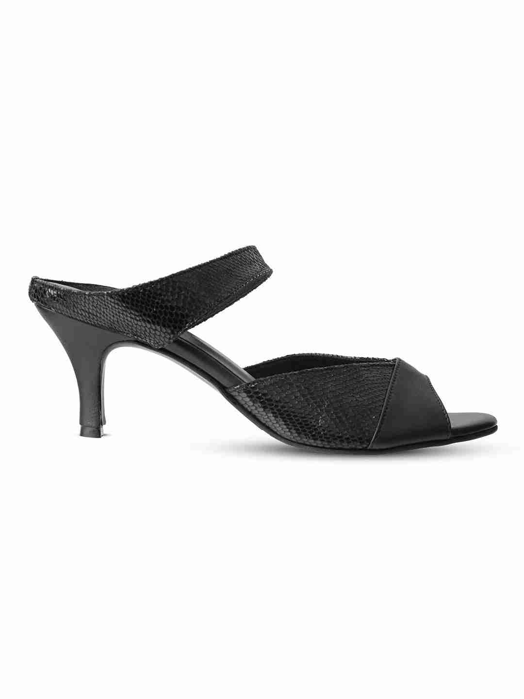 Regina Black Kitten Heel - Image 6