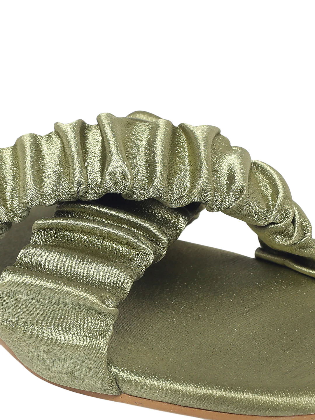 Riley Olive Flats - Image 3