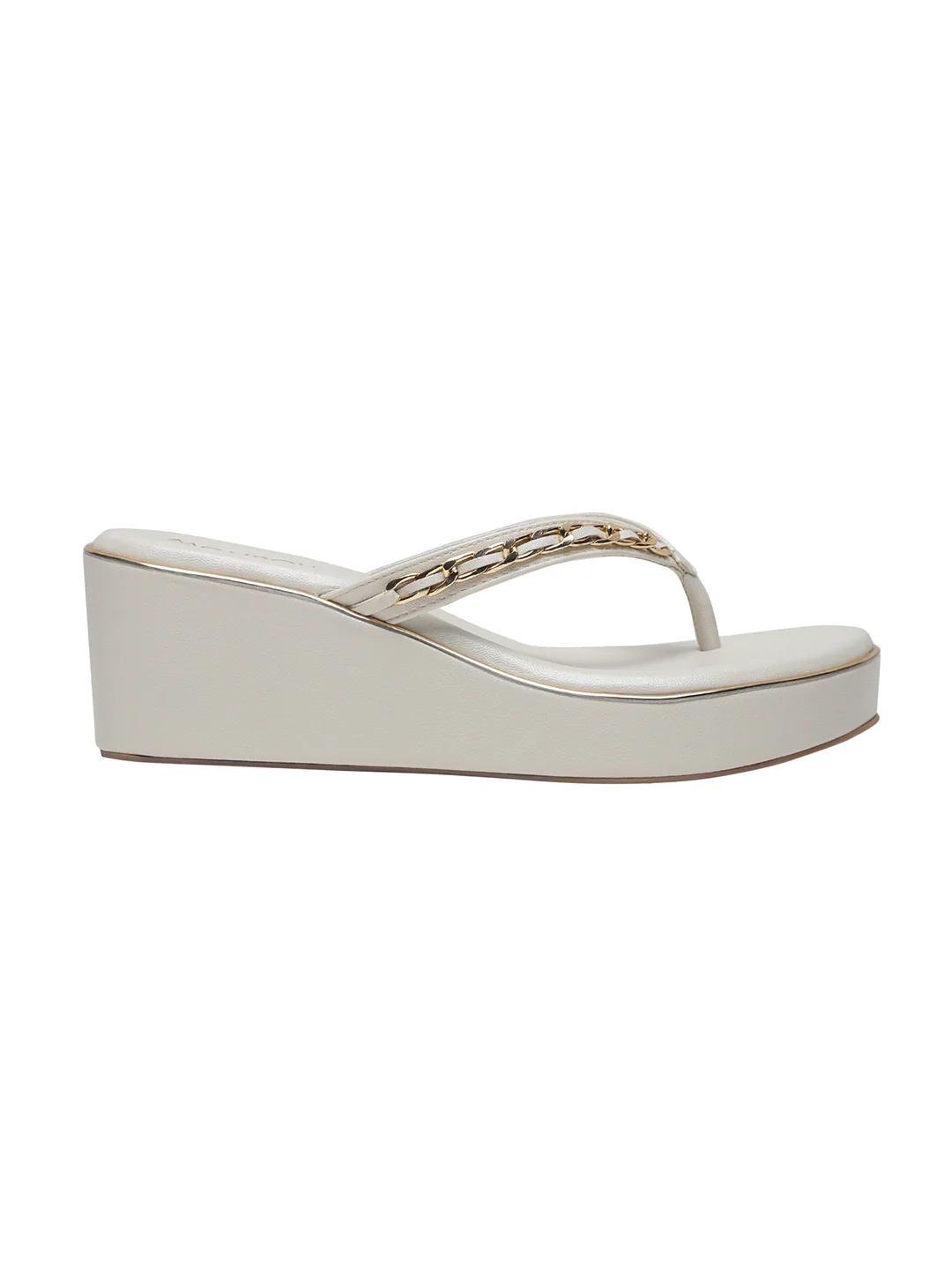 Rosalie Cream Wedge Heels - Image 6