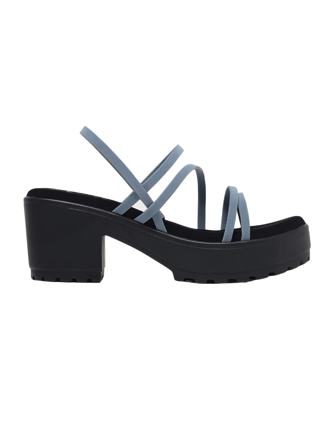 Roslina Blue Block Heels - Image 5